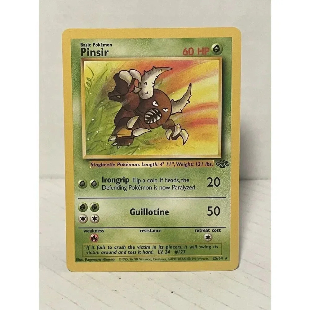 Pokémon Pinsir‎ Jungle 25/64 Regular Unlimited Rare 1999 Vintage NM